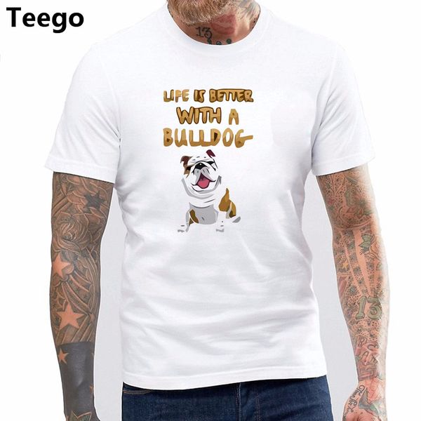 

английский бульдог на заказ рубашка дизайн +2017 tee shirt настройка лето пользовательские печатных t-shirt абсорбент спорта толстовка с кап