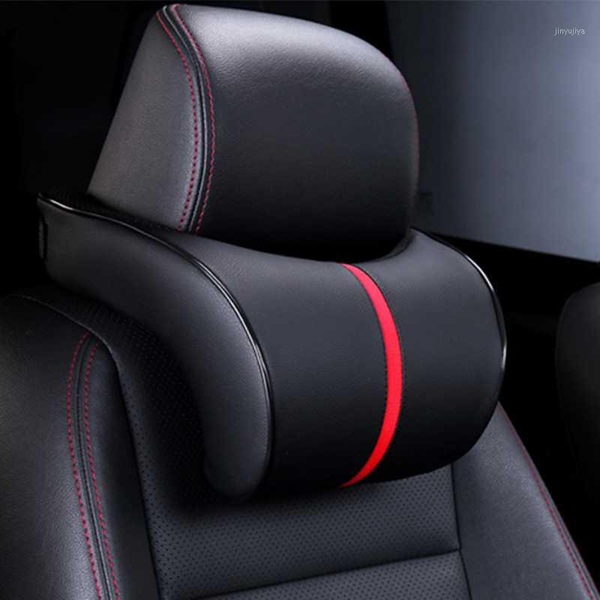 

car seat covers 1pcs head neck rest massage auto space memory headrest cover vehicular accessories1