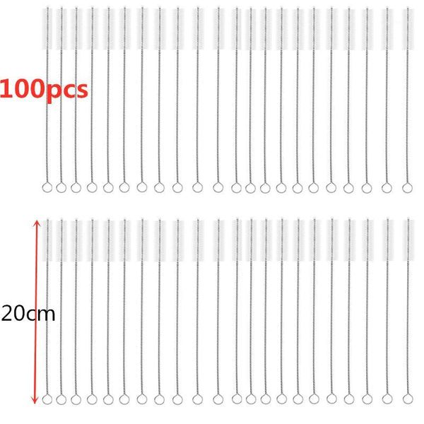 

drinking straws 100pcs 20cm brushes pipes brush cleaning for glass cleaner1
