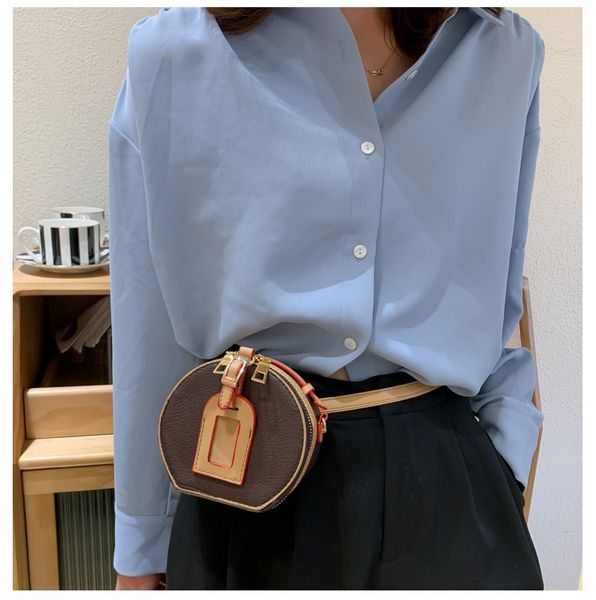 

ins net red fashion mini round bag 2020 new minority korean version of versatile one shoulder cross ethnic cake over round cake bag tkwti tk