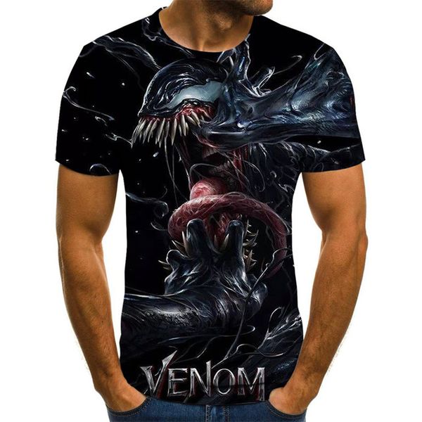 

venom sci-fi male boy clothing 3d print shirts anime hentai plus size men clothing
