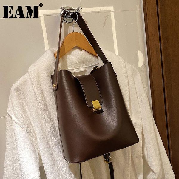 

cross body [eam] women vintage pu leather composite bag bucket personality all-match crossbody shoulder fashion tide 2021 18a0874