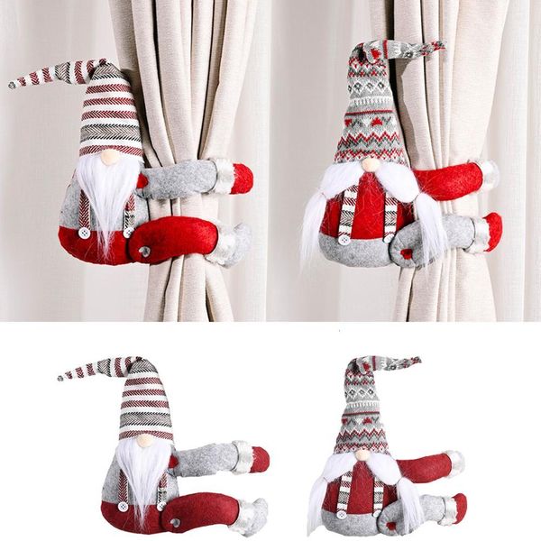

1pc rudolph curtain buckle 2020 decoration for home merry christmas ornament xmas navidad gifts happy new year 2021