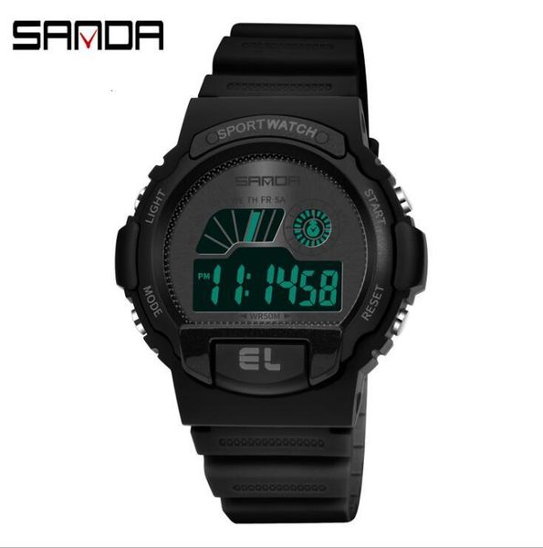 

sanda new fashion multifunctional electronic watch for male and female students watches, Silver