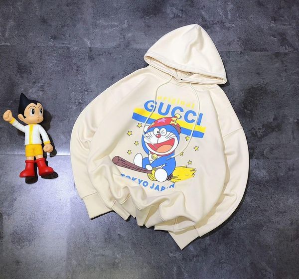 

classic mens womens designer sweatshirt hooded crewneck guchi cute cat print swetshirt streetwear outdoor winter clothing quality, Black;brown