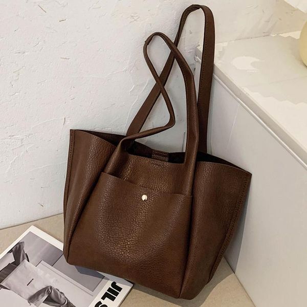 

2 pcs/set large pu leather hand bags for women elegant shoulder handbags female travel totes lady handbags women bags designer