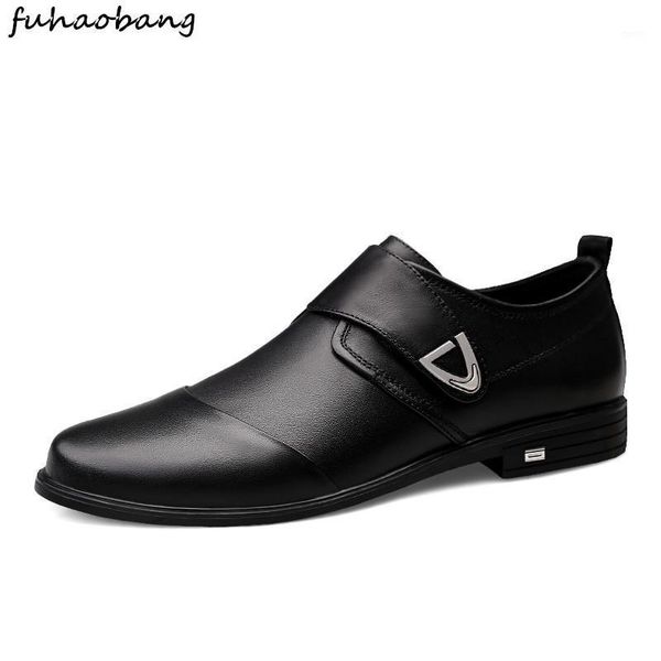 

men shoes casual genuine leather loafers luxury loafers cap toe slip on office wedding dress business shoes men for party1, Black