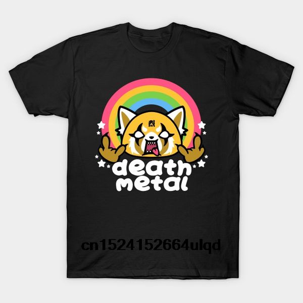 

100% хлопок custom напечатаны мужчины death metal aggretsuko дизайнеры балахона футболки толстовки