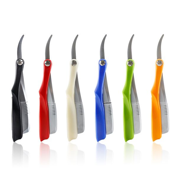 

vintage manual hair frame scraper 74 blade folds hairdressing shaving knife cutting tool holder scraping sweat men