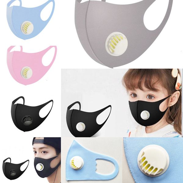 

ice diybreathing valve reusable washable face mask mouth cover anti dust pm2.5 respirator anti-bacterial silk cott cocw