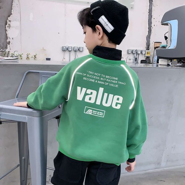 

plush coat 2020 sweater base new children's winter suit j2gv, Black