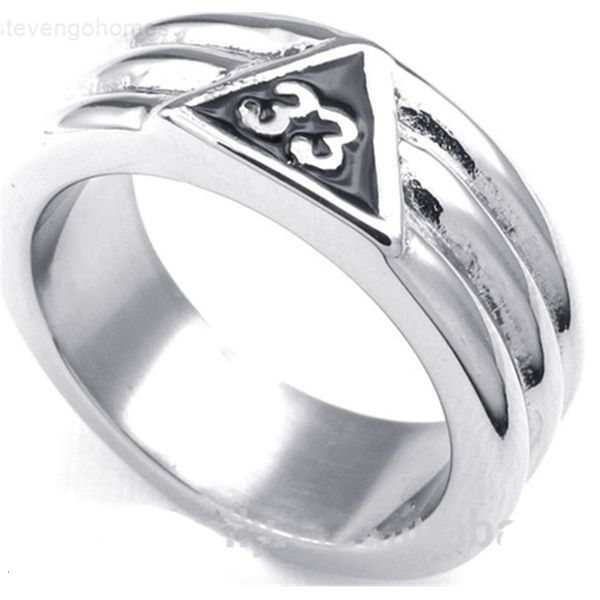 

band gold plated scottish rite grooved 33rd degree stainless steel ason masonic ring ason's jewelry for m, Golden;silver