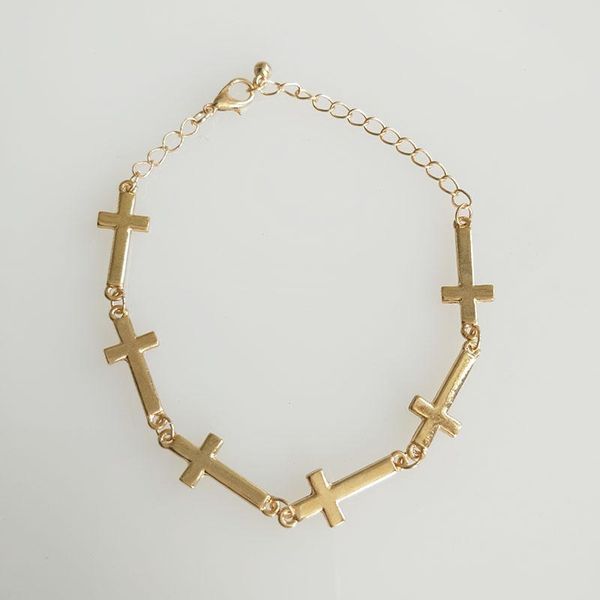 

2020 мода браслеты ювелирные изделия новый четыре цвета connected крест браслет для женщин подарка bangles перевозка груза падения, Black