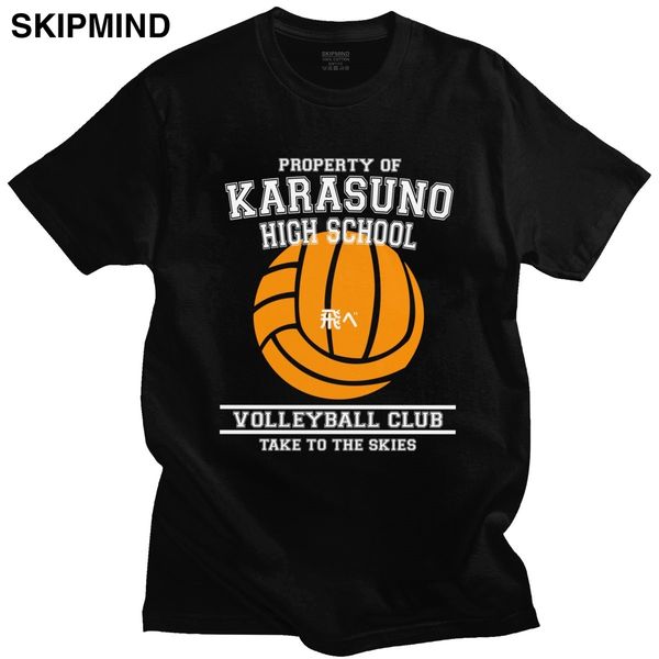 

cool property of karasuno high school volleyball club short sleeve japanese manga haikyuu casual sport hooded sweatshirt hoodie t shirt