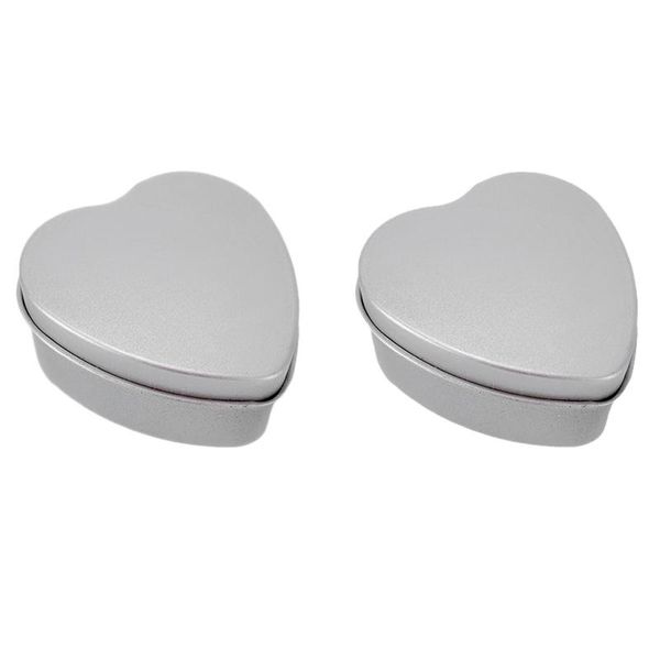 

20pcs empty heart shaped silver metal tins with window for candle making, candies, gifts & treasures
