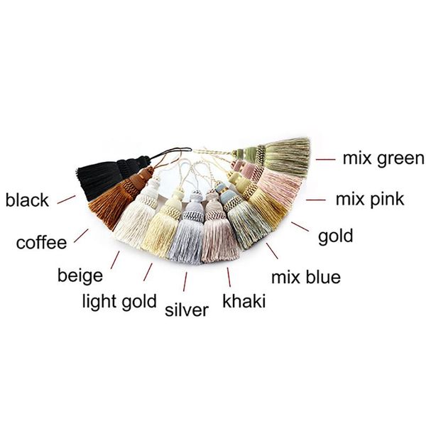 

1pc home decor hanging rope silk tassel fringe tassel trim garment decoration key tassels for diy embellish curtain accessories h jlloob