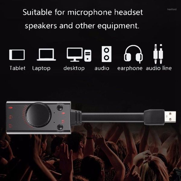 

sound cards 7.1 usb 2.0 card external microphone audio adapter soundcard to jack 3.5mm cable for pc lapdrive1
