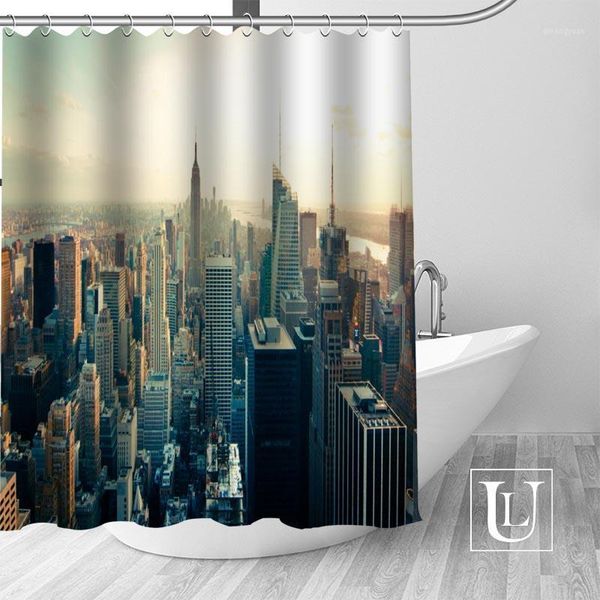 

new custom new york city modern shower curtain with hooks bathroom waterproof polyester fabric1