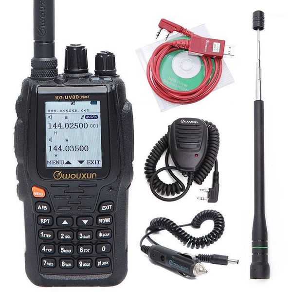 

wouxun kg-uv8d plus walkie talkie two way radio 136-174/400-520mhz 2.5k dual band transceiver 999 memory channels ham cb radio1