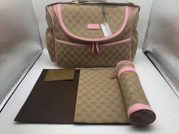 

large capacity diaper crossbody bag high capacity waterproof nappy maternity travel nursing handbag with adjustable strap insulated bottle p