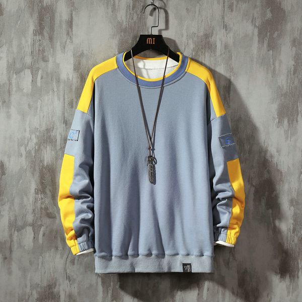 

new fashion brand hoodies 2021 spring autumn hip hop casual men's black white sweatshirts punk streetwear clothes xqws