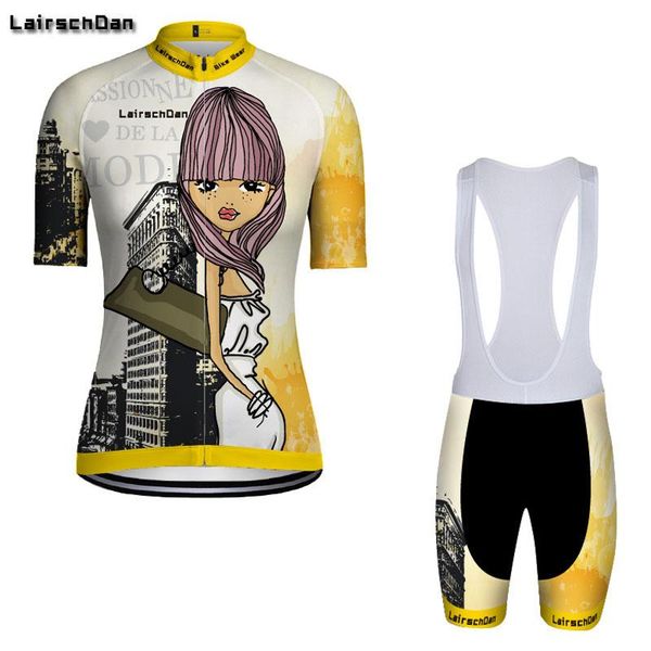 

lairschdan 2020 женские задействуя износ лета bib велосипед одежды комплект дамы mtb джерси короткий набор велосипед одежды костюмы mallot ж, Black;blue