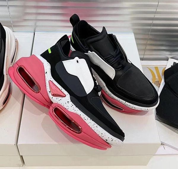 

genuine leather low old dad shoes womens thick sole waterproof platform basketball shoes color matching sports casual shoes, Black