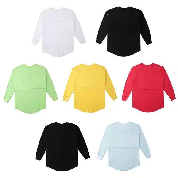 

super fire net red same paragraph loose long-sleeved t-shirt fluorescent green letter big logo printing men and women sweater, Black
