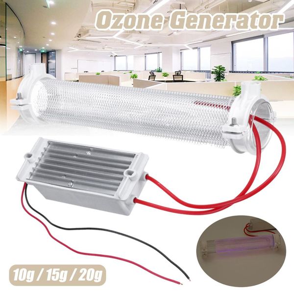 

10g / 15g / 20g silica трубка генератор озона озонатор для очистки воздуха ac220v diy бесплатная доставка