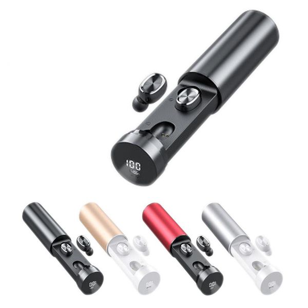 

new tws touch wireless bluetooth earphone b9 mini waterproof headphones with led power display hifi sport headset gaming music earbuds