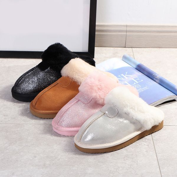 

sold warm slippers classic design goat snow boots short women boots martin boots keep warm shoes ing, Black
