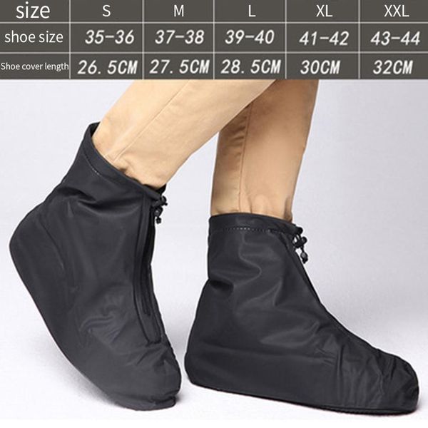 

elastic non slip reusable rain boots thickening accessories travel foot shoe cover outdoor foot wear wa sqcyot