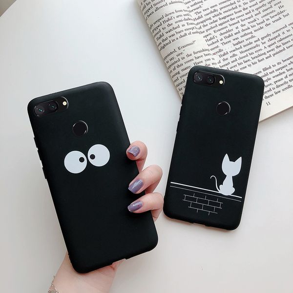 

cases xiomi cover silicone cartoon phone soft ultra thin matte for xiaomi mi 8 mi8 lite case