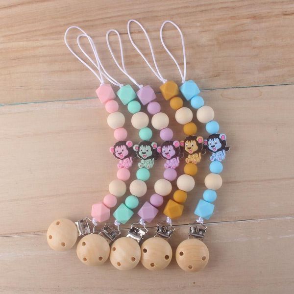 

экологично соску лев зубные бусины ремень подвеска поводок деревянный держатель силикона цепи зажим sqccbo pingtoy