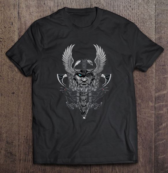 

odin norse mythology with huginn and muninn t-shirts sport hooded sweatshirt hoodie