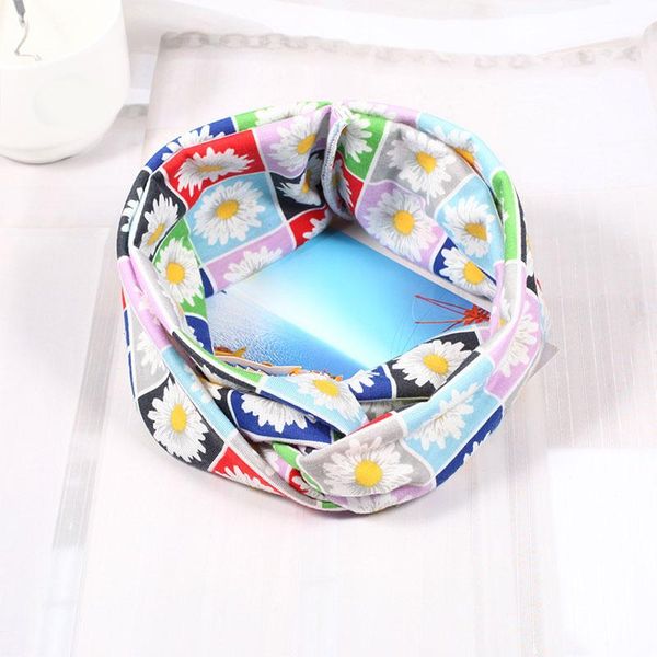 

korean multicolor tie dye printing headbands twist cross headband sport yoga turban headbands wide elastic headwear accessories q bbyoar