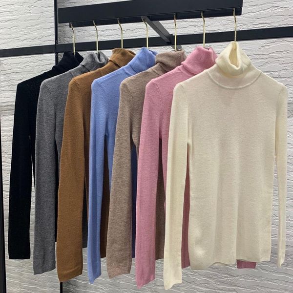 

2020fw autumn women turtleneck oversize knitted bottoming sweater jumpers for ladies 7 color ddxgz3 h1211, White;black
