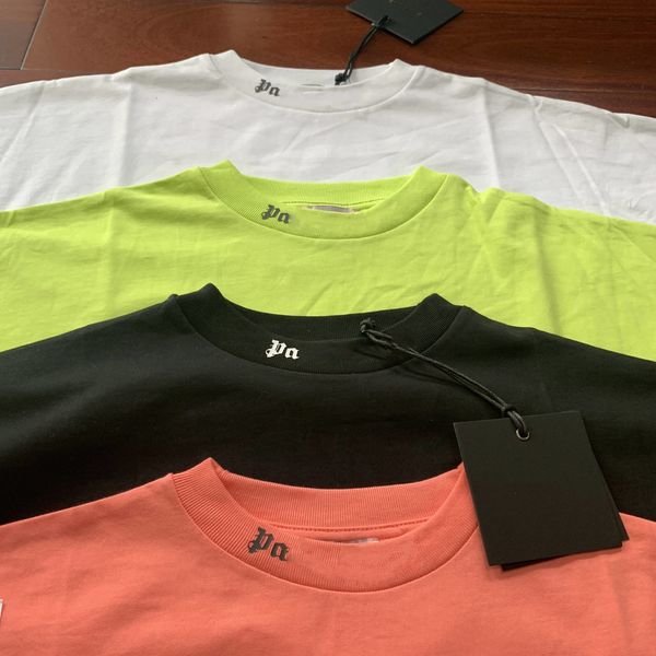 

palm pa angel angels letter small high neck bottomed t-shirt long sleeve, Black