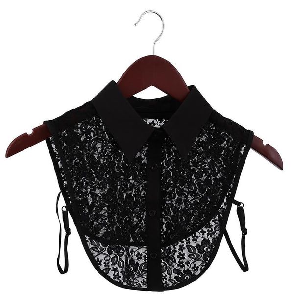

women detachable lapel shirt fake collar fashion solid false blouse men women cotton lace false collar clothing acc qylqus, Blue;red