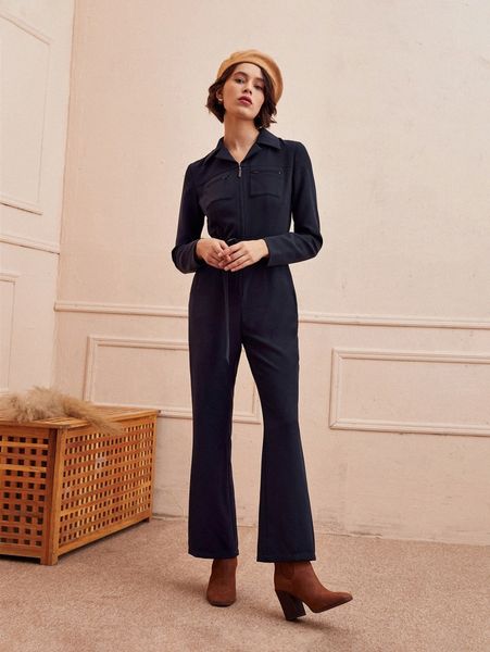 

motf premium utility bootcut belted jumpsuit m4pi#, White