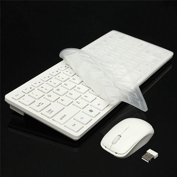 

mini wireless keyboard 2.4g + mouse + receiver dongle + white memory module