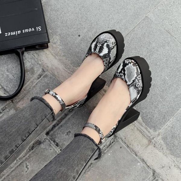 

dress shoes spring fall gladiator woman thick heel ladies summer platform high heels office women prom ljb101, Black