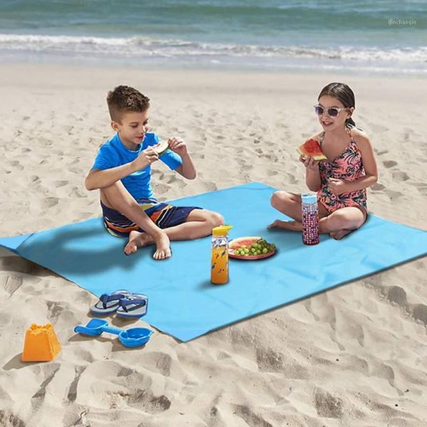 

picnic mat large soft foldable portable waterproof camping sand easy clean outdoor hiking beach blanket rectangle travel1
