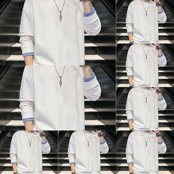 

z0r9j simple trendy pure cotton sweater for spring and women two looselovers pullover the increase pulloversweater pullover size of men and, Black