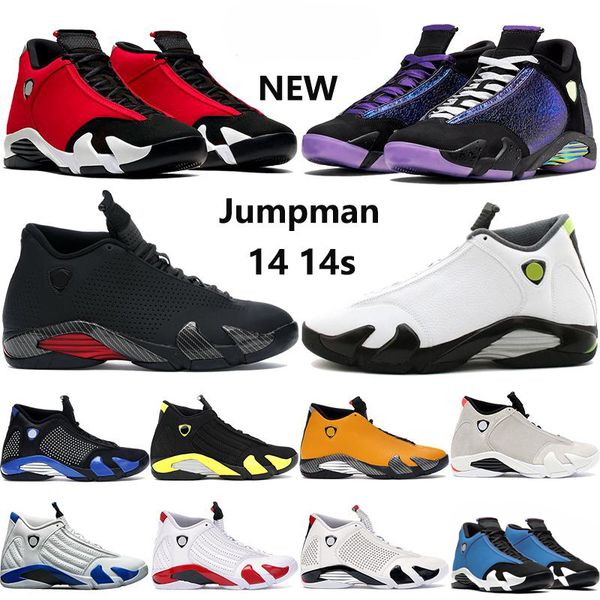 

14 14s mens basketball shoes jumpman gym red blue turbo doernbecher black multi color toe indiglo hype royal sport men sneakers us 7-13