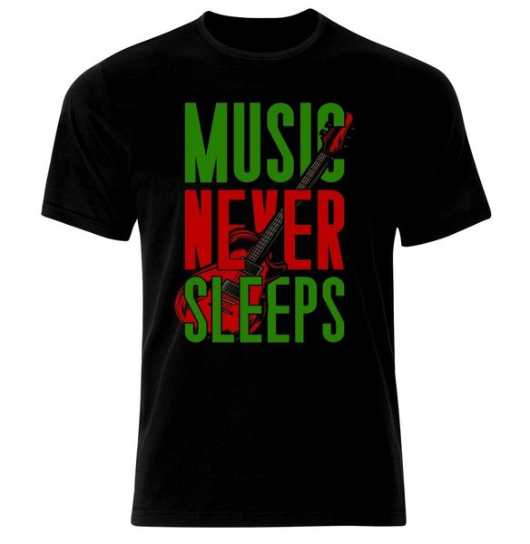 

music never sleeps metal rock n roll rockabilly skull punk guitar gothic skull hoodie designers t shirts sweatshirt