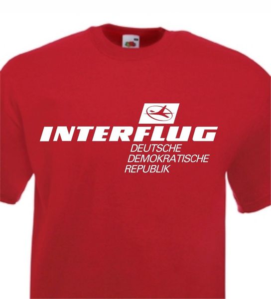 

new short sleeve casual interflug t shirt retro ddr deutsche demokratische republik airline tee shirt sport hooded sweatshirt hoodie