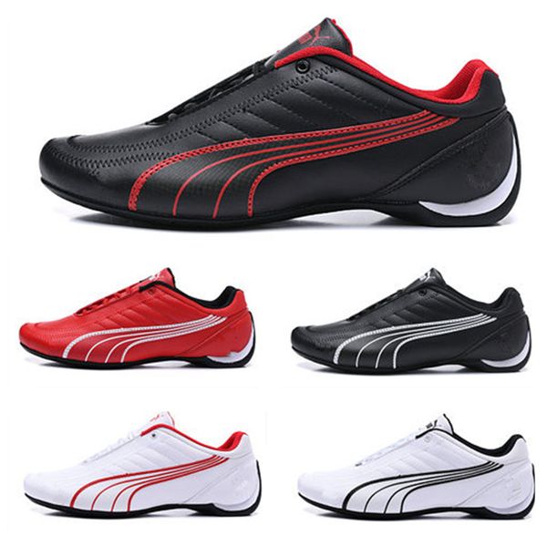 

classic light running men's leather casual shoe breathable male drift cat 5 red non-slip motorcycle racing shoes