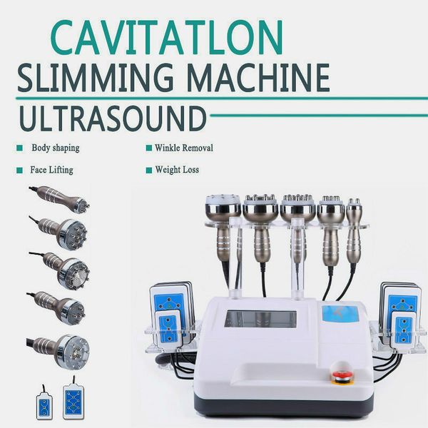 

2021 new arrival model cavitation 40k ultrasonic liposuction 8 pads laser vacuum rf skin care spa salon slimming machine & beauty equipment, Black