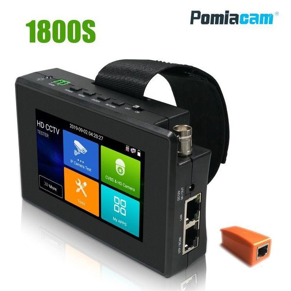 

box cameras wanglu ipc-1800s 4inch cctv tester with touch screen 8mp tvi/ahd/cvi h.265/h.264 ip camera test tool support android system1